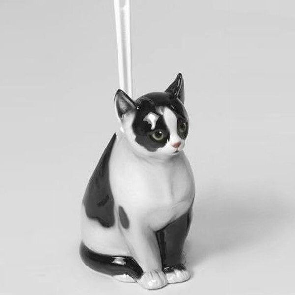 Black Cat Toilet Brush Holder Etsy