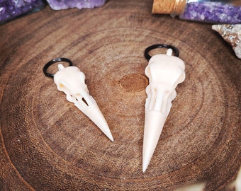 Schlüsselanhänger Rabenschädel Horror Halloween aus Sojaöl Resin