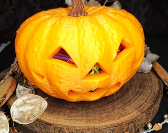 Kürbis Halloweendekoration Bonbonschale