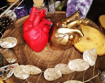 Anatomisches Herz Halloween handbemalt aus Soja Resin