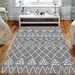 Checkered Rug, Black Border on Check Pattern Nonslip Area Rug, Black ...
