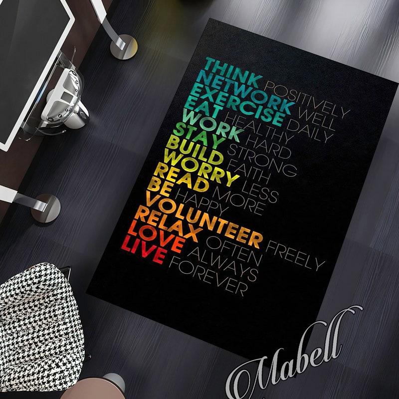 Inspirational Rug - Etsy