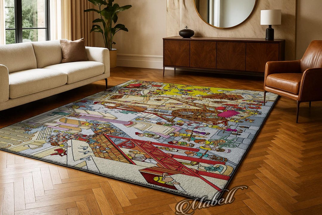 Ancient Rome Nonslip Area Rug Historical Cartoon Carpet Colosseum ...
