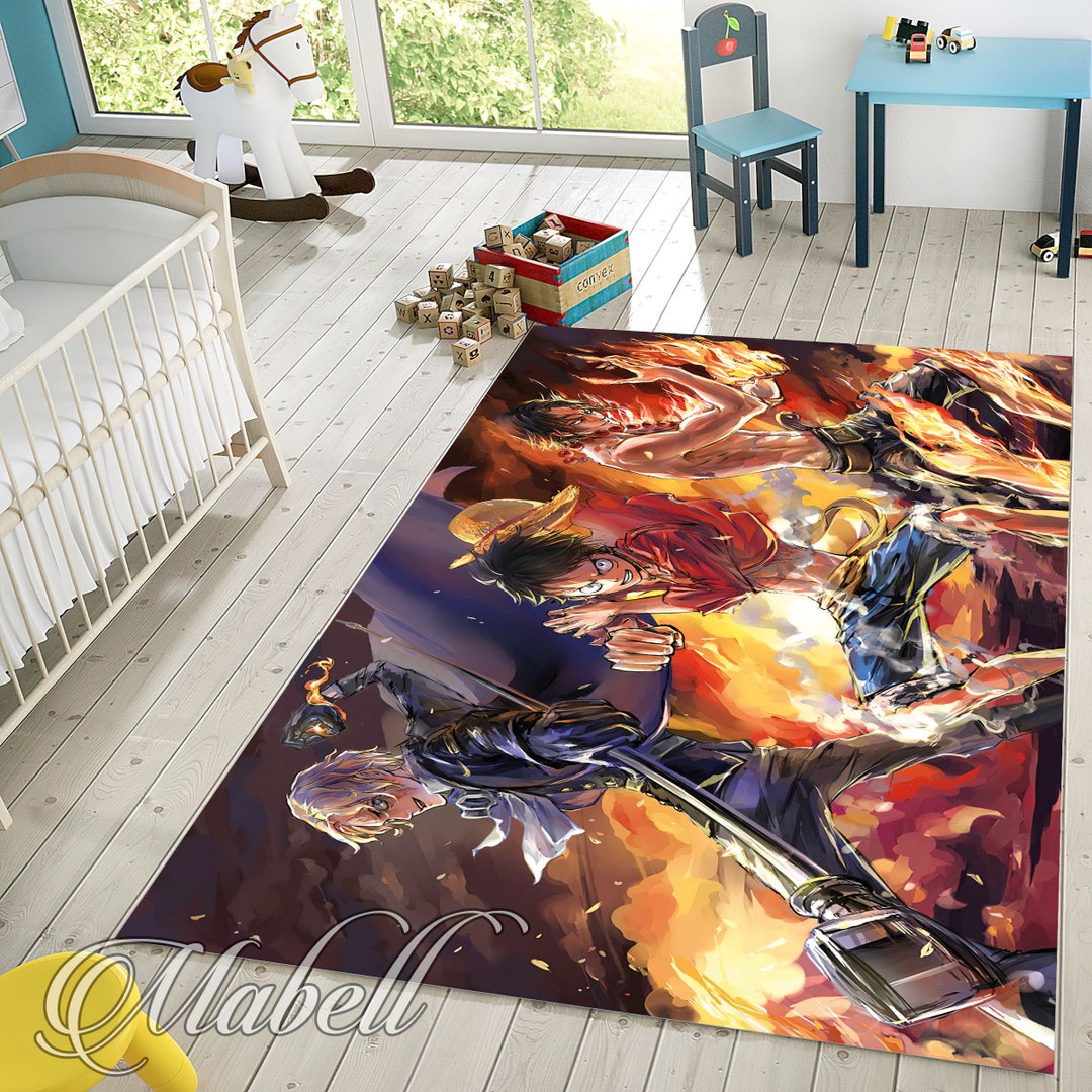Anime Rug, Anime Luffy Patterned Non-slip Area Rug,anime Patterned Rug ...