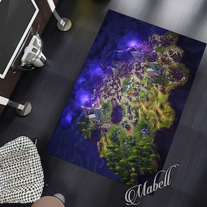 Video Game Vloerkleed, Populaire Spel Kaart Thema Nonslip Gebied Tapijt, Gamer Vloerkleed, Gamer Room Vloerkleed, Kids Room Vloerkleed, Speelkamer Decor, Cool Tapijt