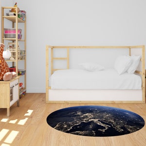 Earth From Space Rug, Kids Room Rug, Nonslip Rug, Kids Room Decor Rug ...