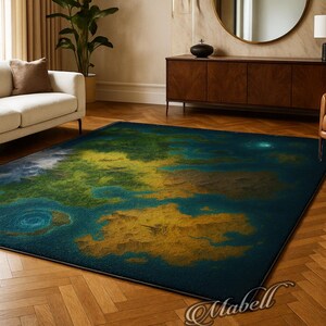 Rpg Rug Fantasy World Map Nonslip Area Rug RPG Game Terrain Mountains Islands ...