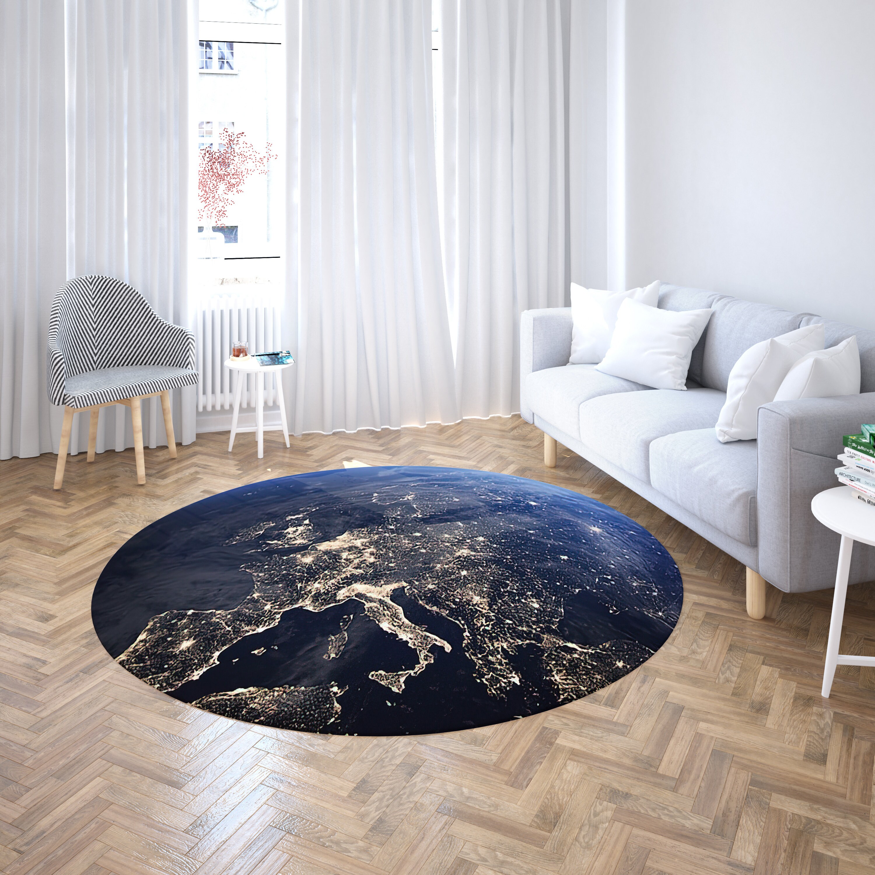 Earth From Space Rug, Kids Room Rug, Nonslip Rug, Kids Room Decor Rug ...