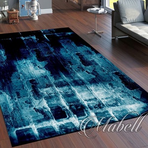 Ice Wall Rug, Abstract Patterned Nonslip Area Rug, Living Room Rug, Outdoor Rug, Modern Rug, Cool Rugs, Decorative Rugs, Christmas Gift