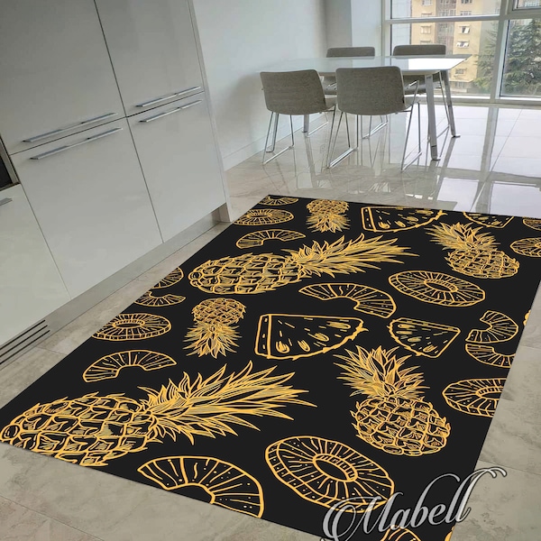 Pineapple Rug Etsy