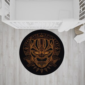 Black Panther Nonslip Area Rug, Superhero Rug, Kids Room Decor Rug, Home Decor Rug, Gift Rug, Gift for Children, Outdoor Rug, Bedroom Rug