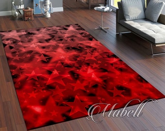 Tappeto a tema colorato stella, tappeto soggiorno, tappeto antiscivolo, tappeto esterno, tappeto moderno, tappeti freschi, tappeti decorativi, tappeto regalo casalingo, regalo di Natale