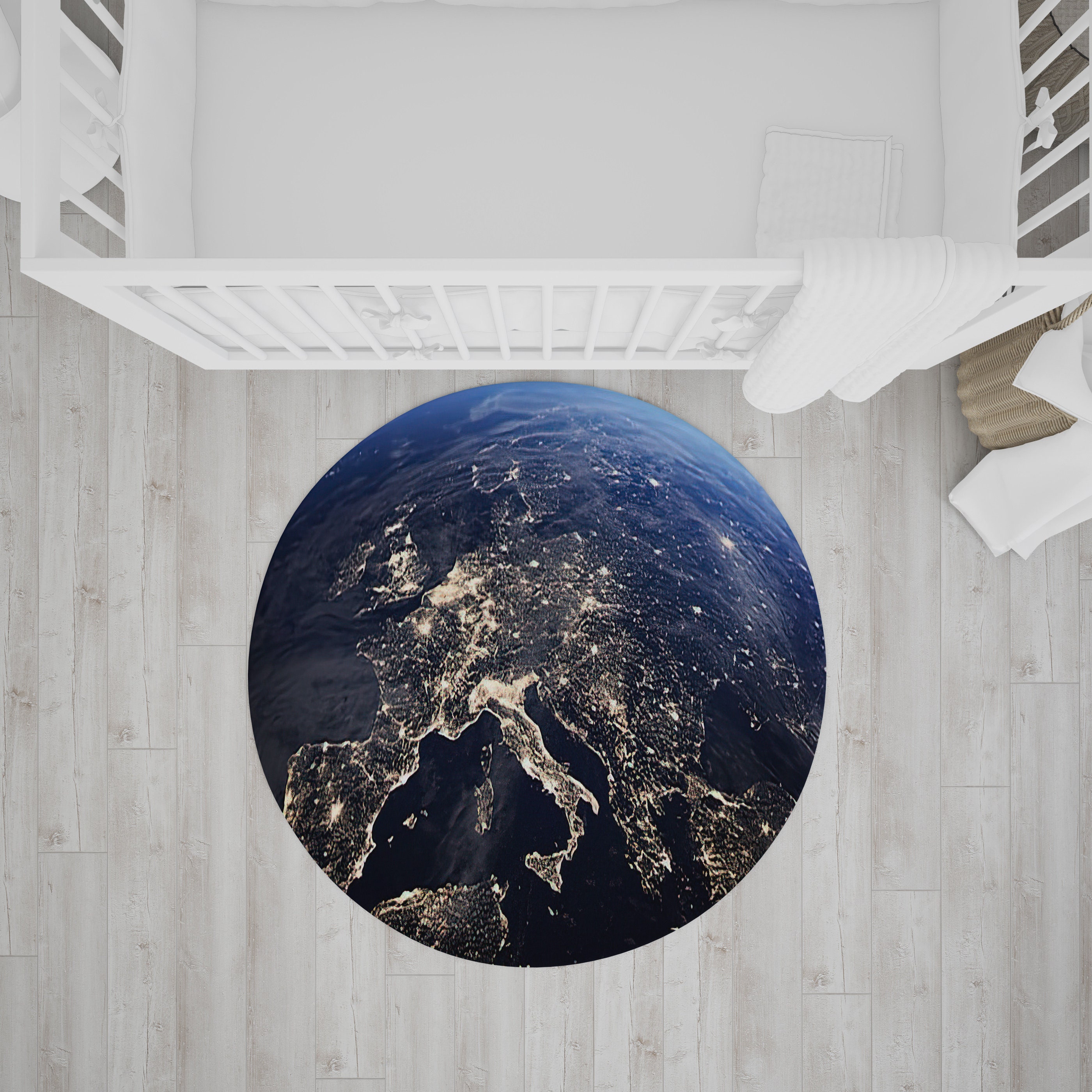 Earth From Space Rug, Kids Room Rug, Nonslip Rug, Kids Room Decor Rug ...