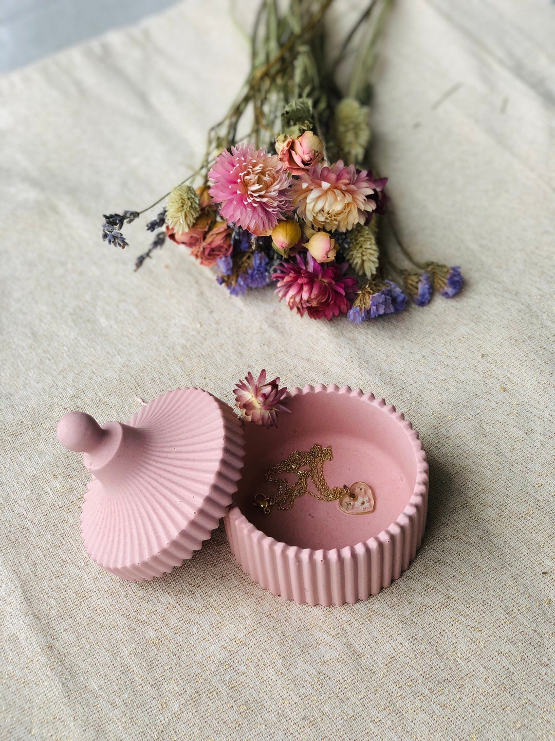 Jesmonite Jewelry Box Colors to Choose Nice Gift to Give Etsy