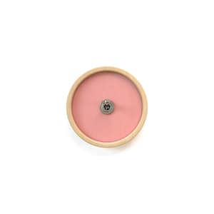 Interrupteur de couleur à cercle unique, interrupteur d&#39;éclairage en contreplaqué élégant et vintage, design de contrôle d&#39;éclairage rétro intérieur