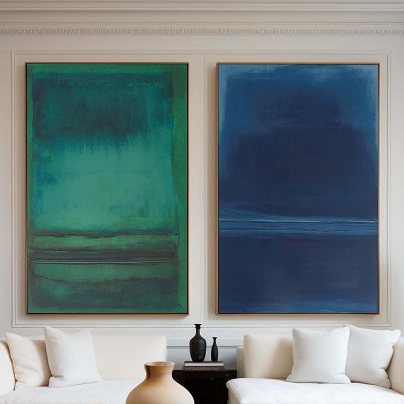 Blue Green Wall Art - Etsy