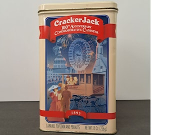 Vintage Collectible Prop Cracker Jack 100th Anniversery Tin Box