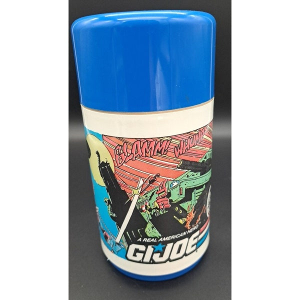 Vintage GI Joe Thermos Aladdin USA 1992 Never Used Blamm! Whump Ratatatatatat!