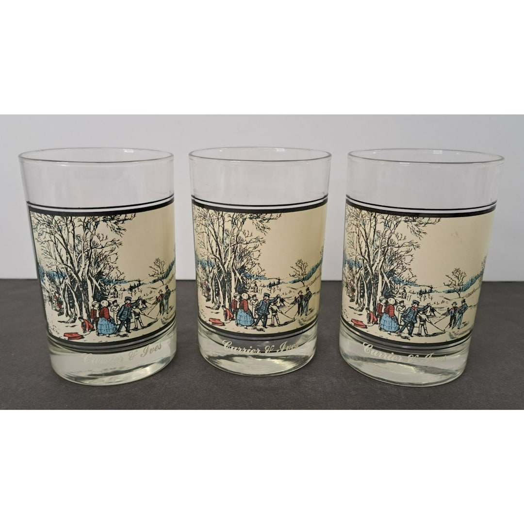 Currier And Ives Glasses