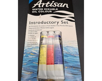 Winsor & Newton Art Artisan Water Mixable Oil Paints Introductory Set Vintage