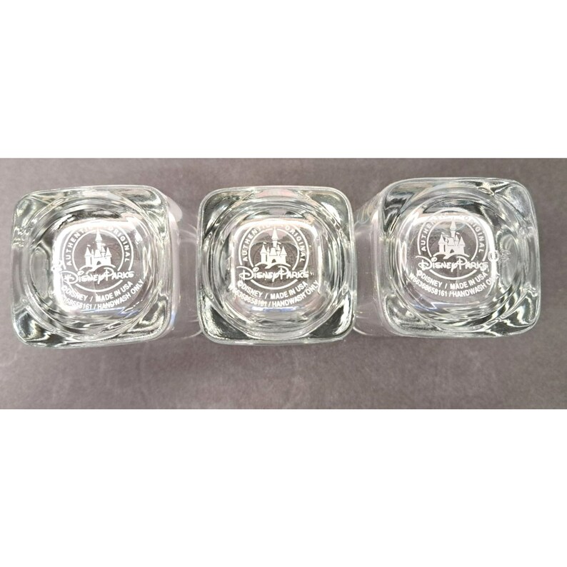 Vintage Disneyland Parks Shot Glasses Matterhorn Space Mountain