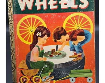 Vintage 1952 Wheels 1st Edition Little Golden Book