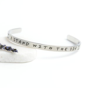 I Stand With The IDF Bracelet, Support Israel Bracelet Israeli Pride Jewelry Am Yisrael Chai Jewish Pride Bracelet