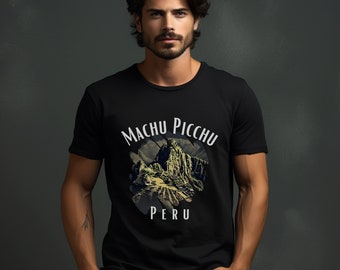 Camicia Machu Picchu, T-shirt da viaggio in Perù, T-shirt iconica del Sud America, T-shirt da viaggiatore presente