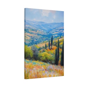 Israel Landscape Painting Canvas Israel Galilee Art Canvas Israel Wall Art Home Decor Judaica Painting Wall Decor Jewish Art Israeli Art