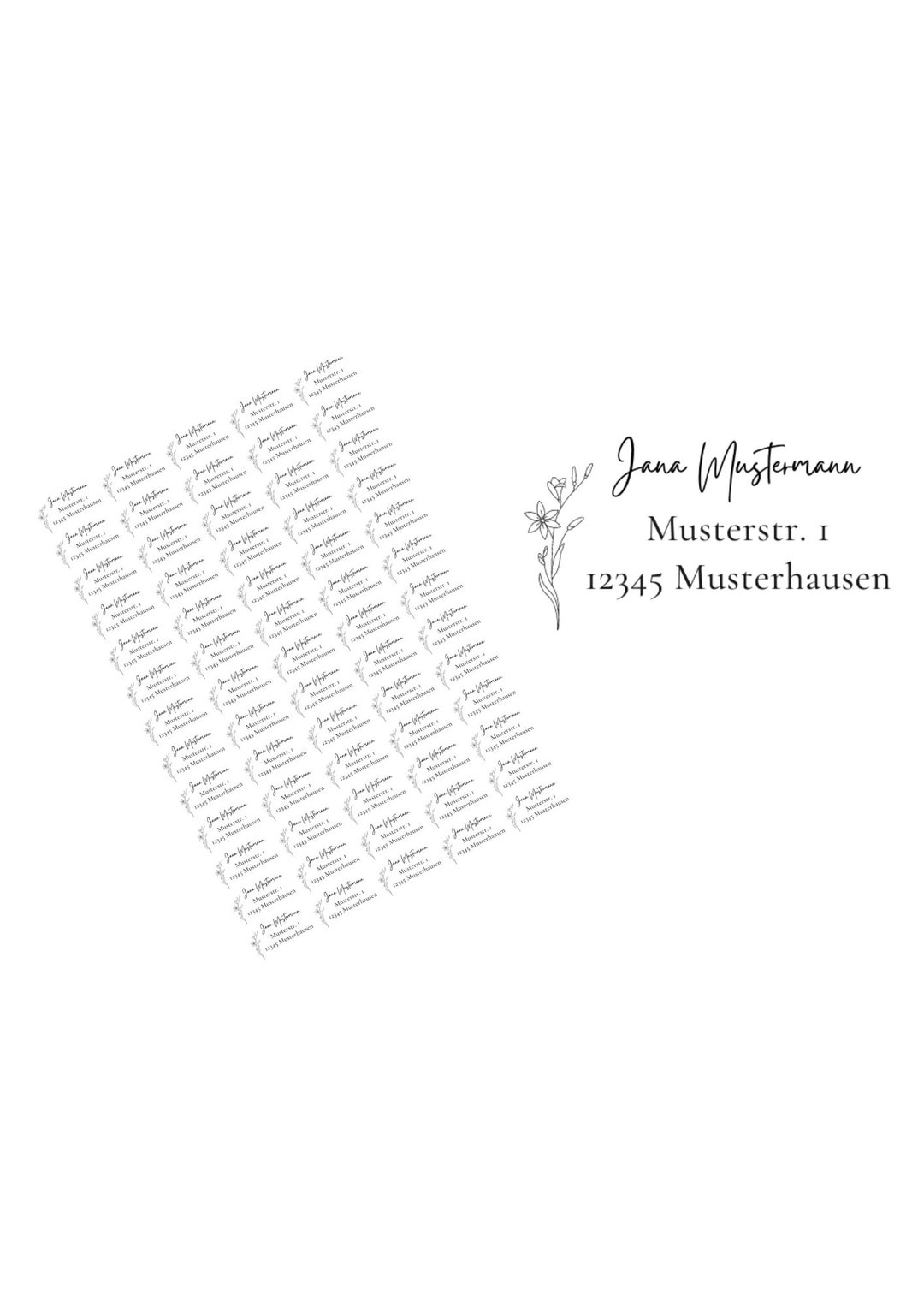 Sticker Email Addresses 48x Address Sticker Stickers Customizable Personalized Sticker 38 X 21 ...