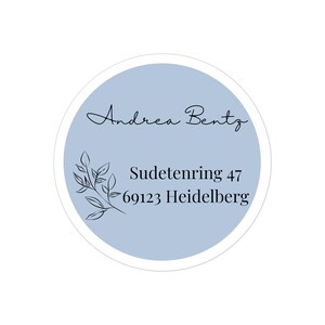 35x Adressaufkleber Sticker personalisierbar personalisierter Aufkleber 35 mm / 40 mm / 50 mm / 60 mm Bild 4