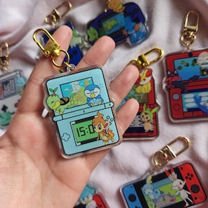 Niedliche Kawaii-Schlüsselanhänger mit Nintendo-Starter-Pokémon