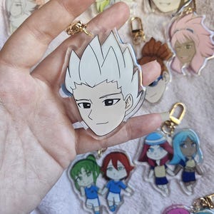 Mignon Inazuma onze go porte-clés et autocollants