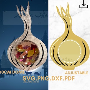 Złota cebula Candy Dome| SVG PNG PDF dxf