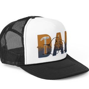 Trucker Caps Personalized Dad Hat Gift, Custom Kids Name Dad Hat,,Dad and Kids Trucker Hat,Fathers Day Grandpa Hat,Toddler Kid Adult Hat