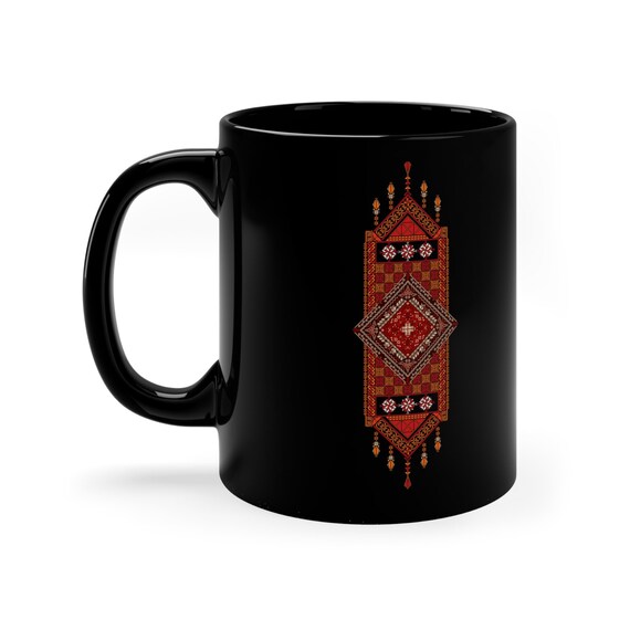 Palestinian Tatreez Personalized Mug 11oz, Eid Gift, Ramadan Mug Gift for her, Gift for him, Ramadan Gift, Mother's gift, family gift