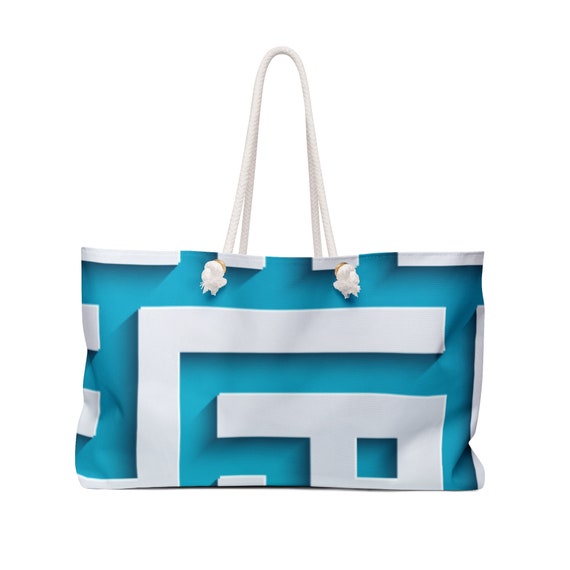 Weekender Bag Arabic Islamic art Ramadan Eid Gift for her.