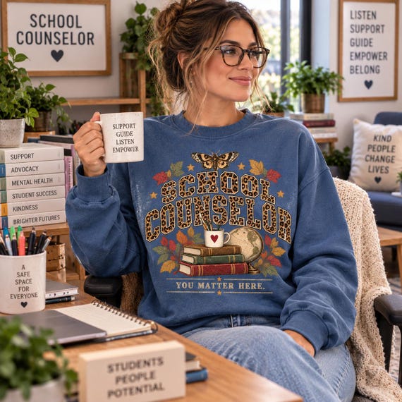 Vintage School Counselor Shirt, You Matter Here Fall Counselor Tee, School Staff Gift