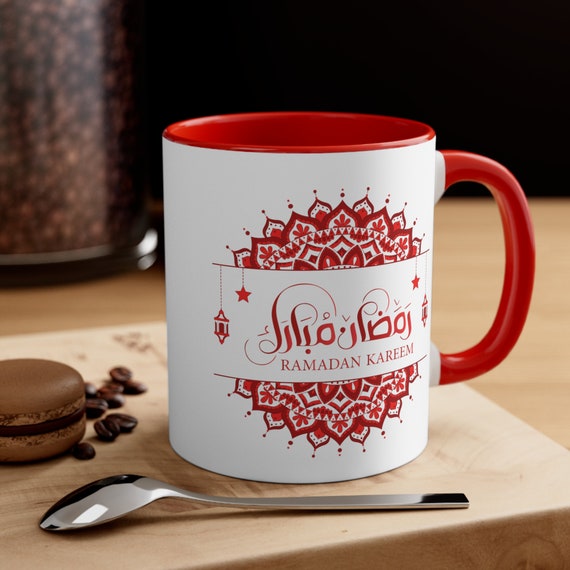 Accent Coffee Mug, 11ozCeramic Mug 11oz, Ramadan Mug Gift for her, Gift for him, Ramadan Gift, Mother's gift, Ramadan Dad gift, Eid Gift