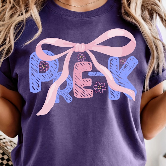 Comfort Colors® Kindergarten Teacher Shirt, Back to School Teacher Tee, Pre-K Teacher Shirt, Kinder Crew Shirt, Teacher Gift Shirt