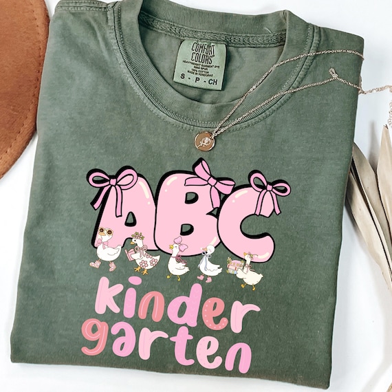 Comfort Colors® Kindergarten Teacher Shirt, Back to School Teacher Tee, Pre-K Teacher Shirt, Kinder Crew Shirt, Teacher Gift Shirt