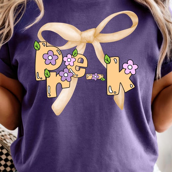 Comfort Colors® Kindergarten Teacher Shirt, Back to School Teacher Tee, Pre-K Teacher Shirt, Kinder Crew Shirt, Teacher Gift Shirt