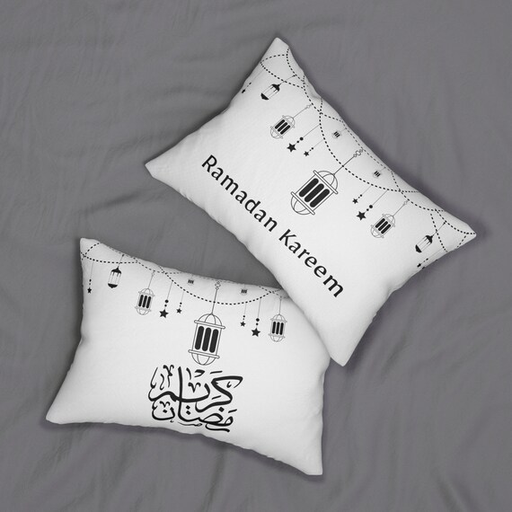 Ramadan Kareem Pillow Case Home décor Gift Spun Polyester Lumbar Pillow