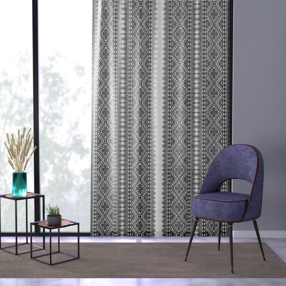 Window Curtain Full printed Palestine Tatreez Window Curtains (1 Piece), blackout henna curtain backdrop henna decorations bedroom curtain .