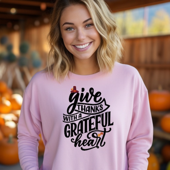 Thanksgiving personalised sweatshirt, thanksgiver Thanks, Thankful Sweatshirt, Christian Thanksgiving Sweatshirt, Thanksgiving Grace