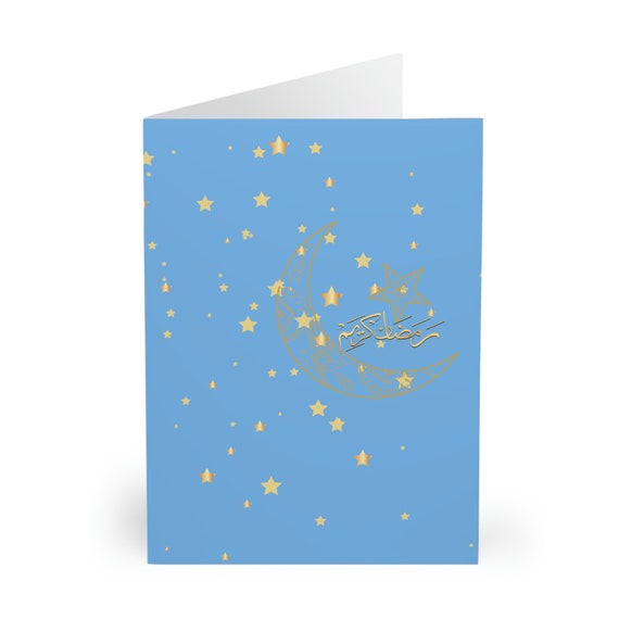 Ramadan Eid greetings cards for families mum Dad son Greeting Cards (5 Pack)