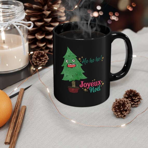 Personalised Christmas Mug Gift for her Xmas Gift for him Holidays Gift for Family Coffe Lovers Gift11oz Black Mug