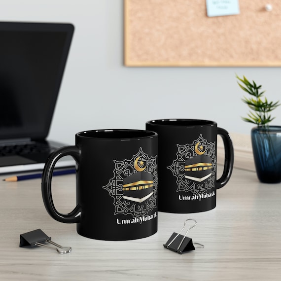 11oz Black Mug, Umrah Ramadan Mug, Umrah Mug Gift, Hajj Eid Mubarak, Eid al adha personalization