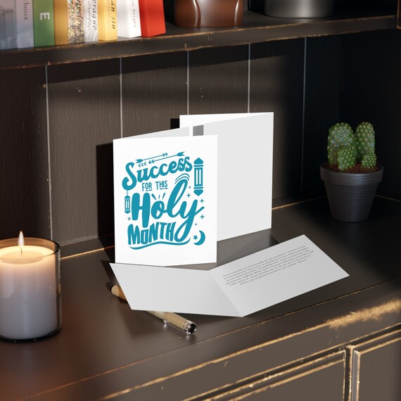 Ramadan Greeting cards, Ramadan Mubarak Islamic celebration greeting (8, 16, and 24 pcs)