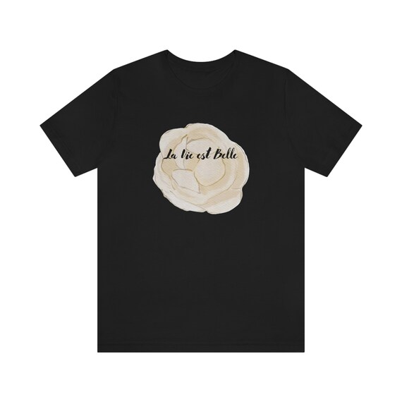 Unisex Jersey Short Sleeve Tee, Gift for her, Valentine gift, Anniversary Gift, wedding Gift, Birthday gift, Mothers Day, French text